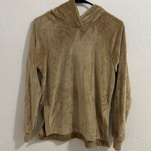 Women's Cozy Tan Hoodie Sweater